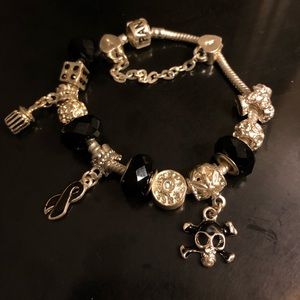 Pandora bracelet with charms